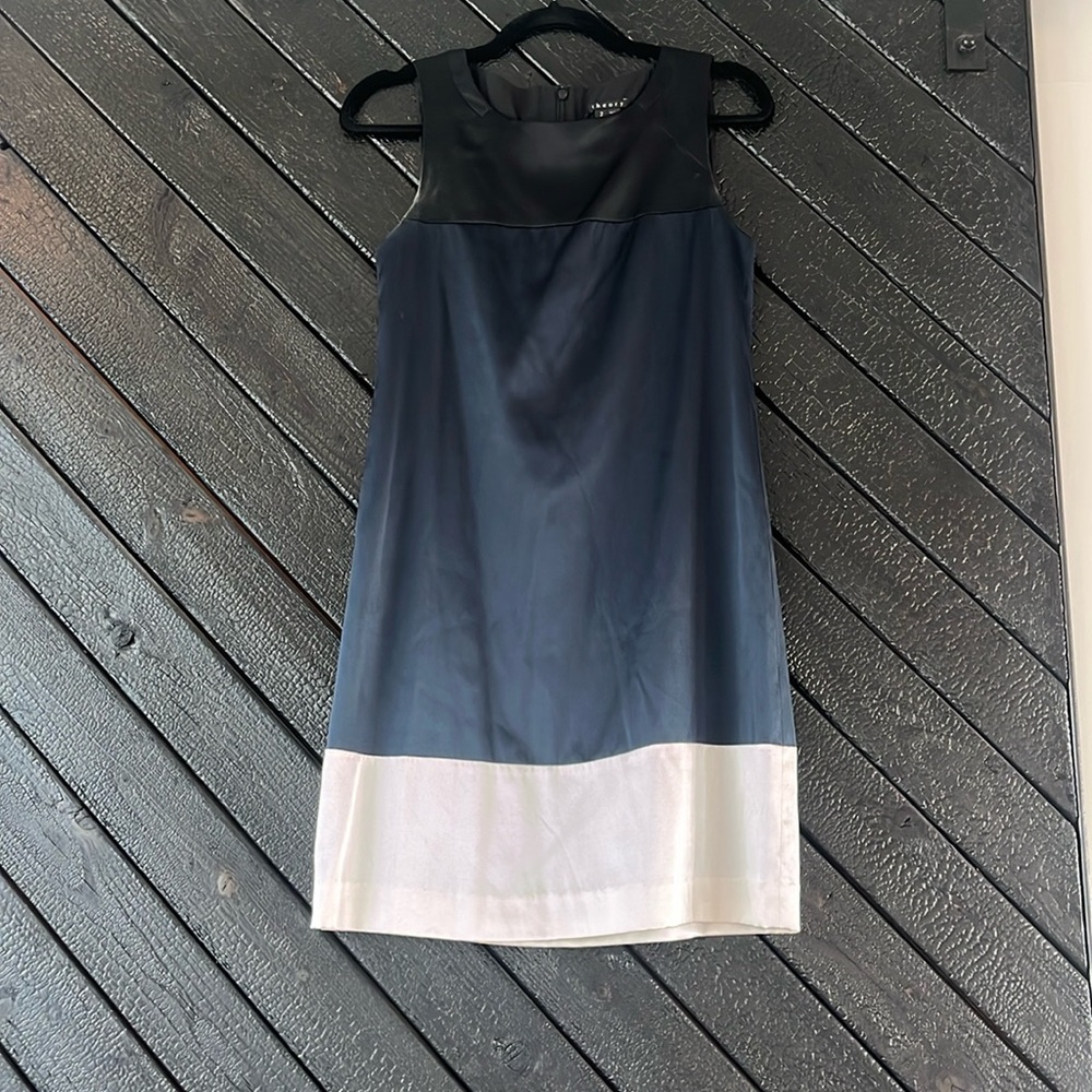 Theory silk shift dress
